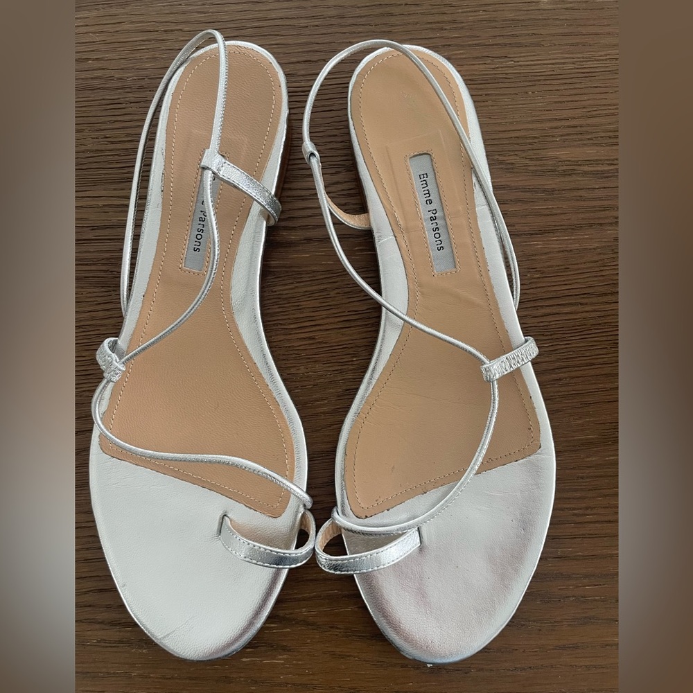 Emma Parsons silver sandal sz 41